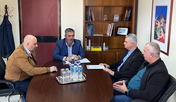 Συνάντηση με τον Πρόεδρο του Επιμελητηρίου Πιερίας κ. Πίτσια